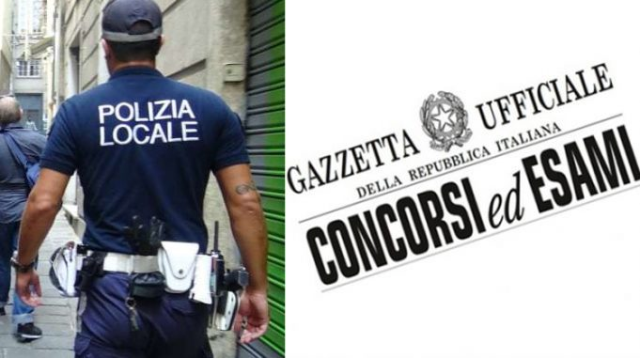 CONCORSO “ISTRUTTORE DIRETTIVO - UFFICIALE DI POLIZIA LOCALE"